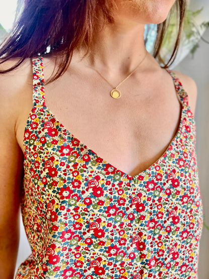 LIBERTY PRINT V-NECK CAMI TOP