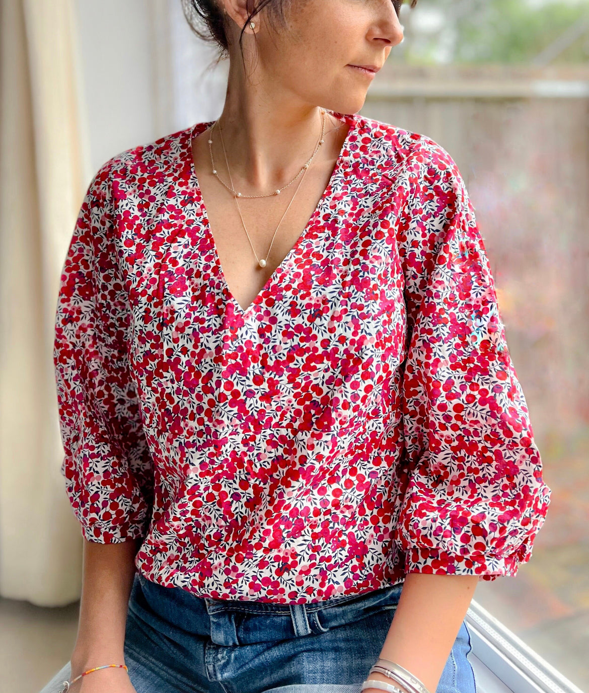 LIBERTY PRINT TOP