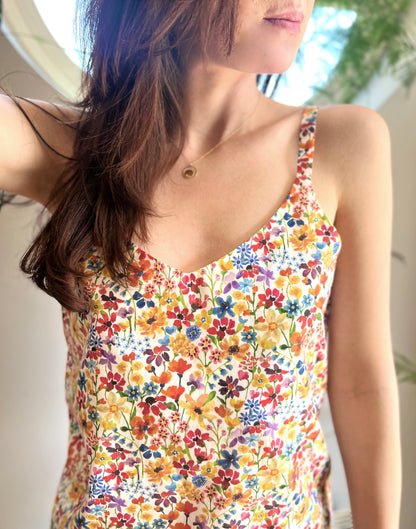 LIBERTY PRINT V-NECK CAMI TOP