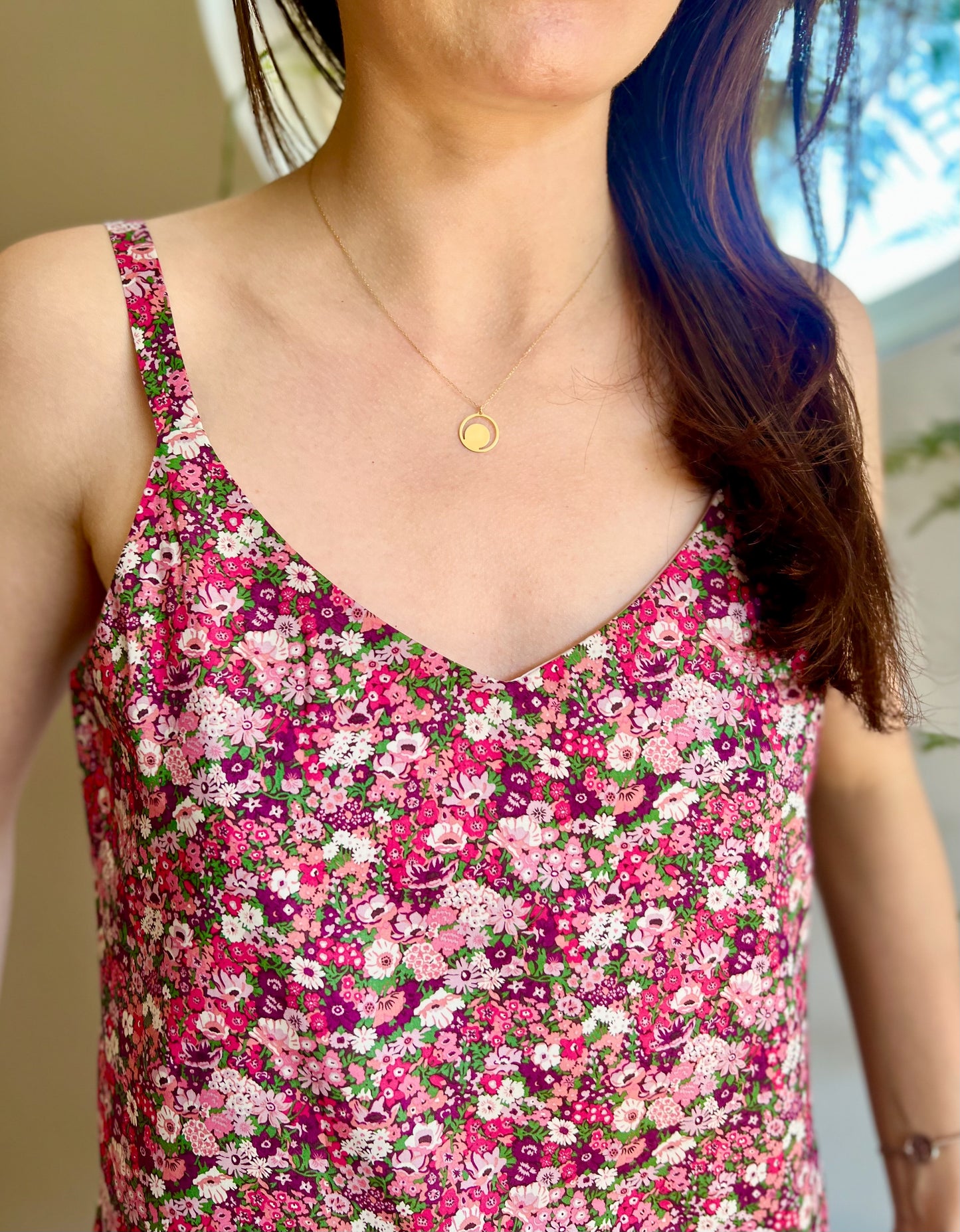 LIBERTY PRINT V-NECK CAMI TOP