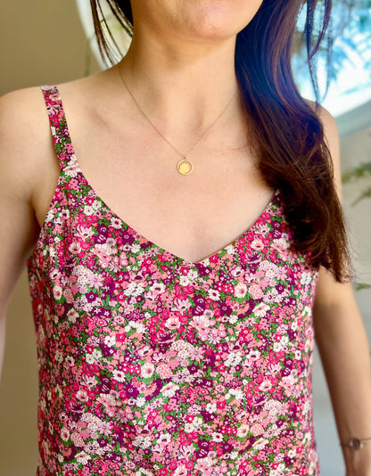 LIBERTY PRINT V-NECK CAMI TOP